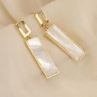 Bar Shell Dangle Earring 1 Pair - Gold - One Size