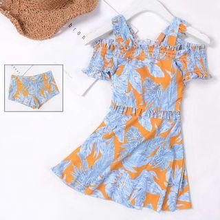 Set: Print Swimdress + Swim Shorts