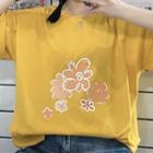 Floral Print Oversize Tee
