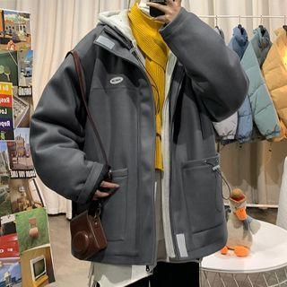 Inset Hooded Woolen Jacket