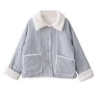 Reversible Fluffy-lined Button Jacket