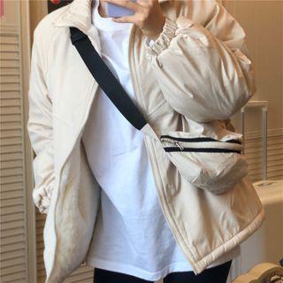 Smocked-cuff Padded Jacket