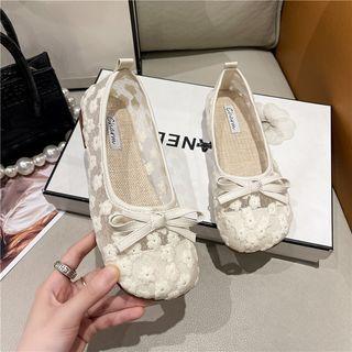 Floral Mesh Flats