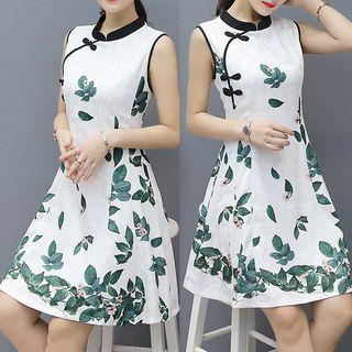 Print Sleeveless Minidress