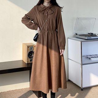 Ribbon Midi A-line Shirtdress