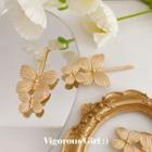 Alloy Butterfly Hair Pin Godl - One Size