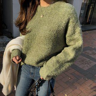 Crewneck Boucl  Sweater