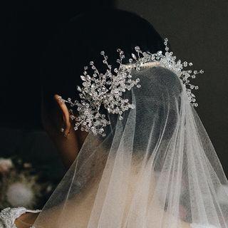Wedding Faux Crystal Hair Comb As Shown In Figure - One Size