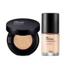 The Face Shop - Ink Lasting Foundation & Cushion Trial Kit - 5 Colors #n201 Apricot Beige