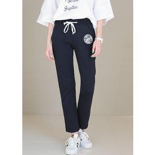 Pocket-side Printed Sweatpants