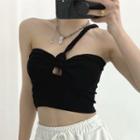 Single-strap Cropped Camisole Top