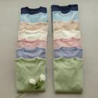 Pastel-color Dip-back Knit Top In 2 Neck Designs