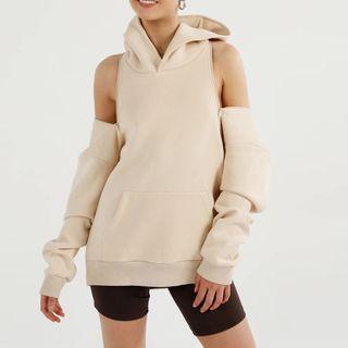 Off-shoulder Oversized Hoodie