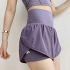 Mock Two-piece Lined Running Shorts