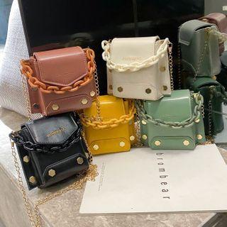 Studded Chained Crossbody Bag