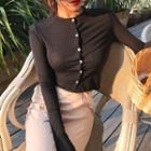Mock-neck Long-sleeve Light Jacket