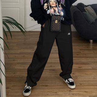 High Waist Lettering Logo Sweatpants