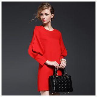 Balloon-sleeve Dress