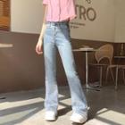 High Waist Boot-cut Jeans / (various Design)
