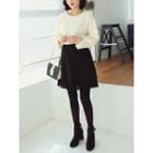 Lace-hem A-line Mini Skirt