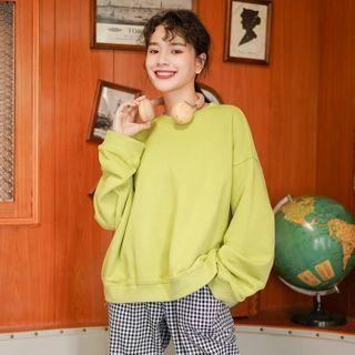 Plain Pullover Grass Green - One Size