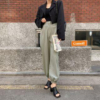 Flap-pocket Jogger Dress Pants