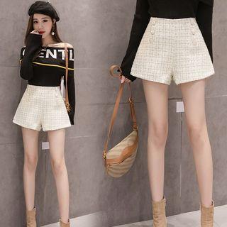 Tweed Wide-leg Shorts