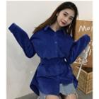 Asymmetrical Shirt With Belt
