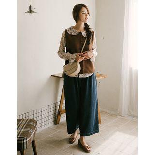 Washed Extra Wide-leg Jeans One Size