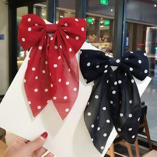 Dotted Bow Chiffon Hair Clip