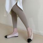 Plain Leggings Beige - One Size
