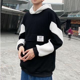 Couple Matching Fleece Two-tone Hoodie