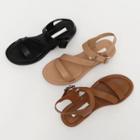 Buckled Band Flat Sandals