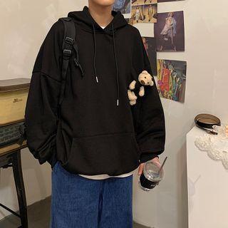 Bear Applique Oversize Hoodie
