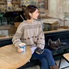 Nordic Pattern Woolen Sweatshirt