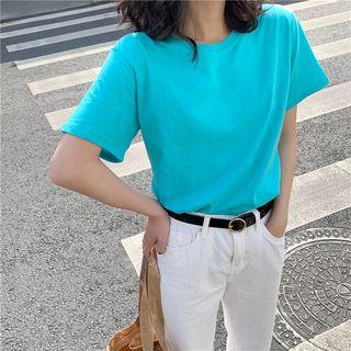 Plain Shirt-sleeve T-shirt