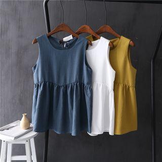 Sleeveless Tie-back Chiffon Top
