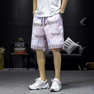 All Over Letter Shorts