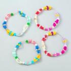 Layered Bead Hoop Earring