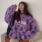 Mock-neck All Over Print Sweatshirt