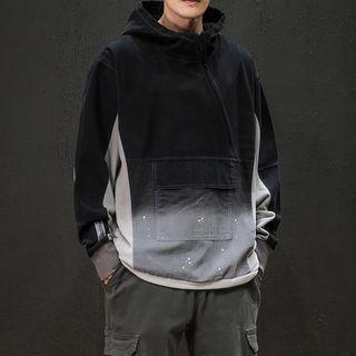 Gradient Half-zip Hoodie