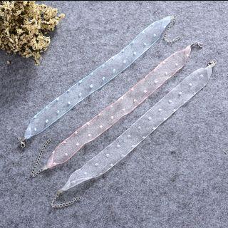 Dotted Mesh Choker