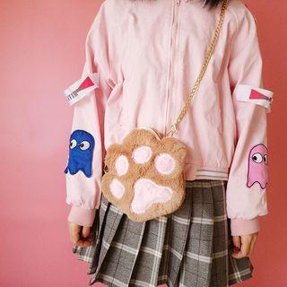 Faux-fur Paw Cross Bag
