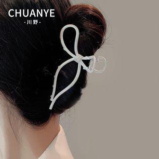 Bow Hair Clamp 01 - White - One Size