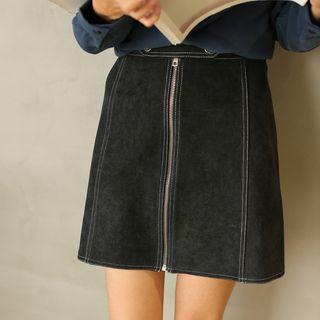 Zip Mini Skirt