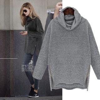 Turtleneck Zip Side Top