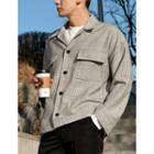 Flap-pocket Glen-plaid Jacket