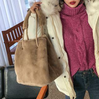 Tassel Faux-suede Tote