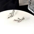 Star Rhinestone Alloy Earring 1 Pair - Earrings - S925 Silver - Silver - One Size
