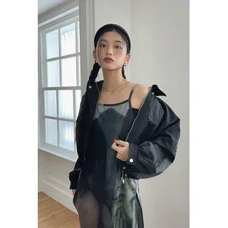 Raglan Collared Blouson Jacket